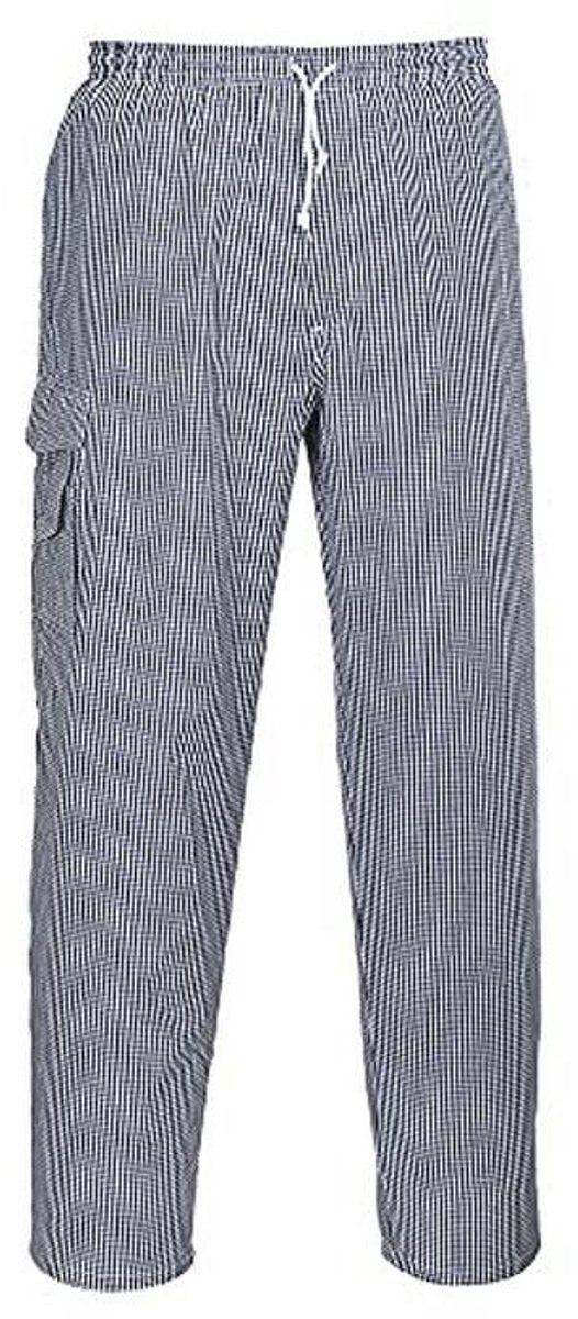 Koksbroek XXXL in Blauwe Check - Ideaal voor Veiligheid en Comfort