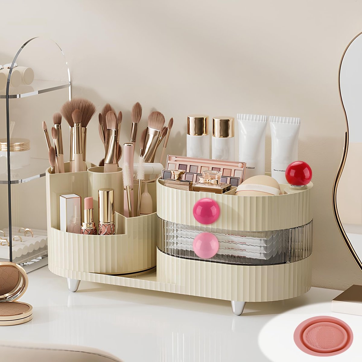 Unyqoos® Draaibare en Ruime Make-up Organizer voor Badkamer en Slaapkamer