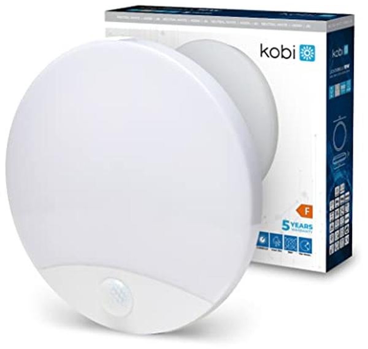 Moderne plafondlamp met bewegingsmelder en IP44 waterdichte bescherming - 10W LED lamp met 1050 lumen en 4000K neutraal wit