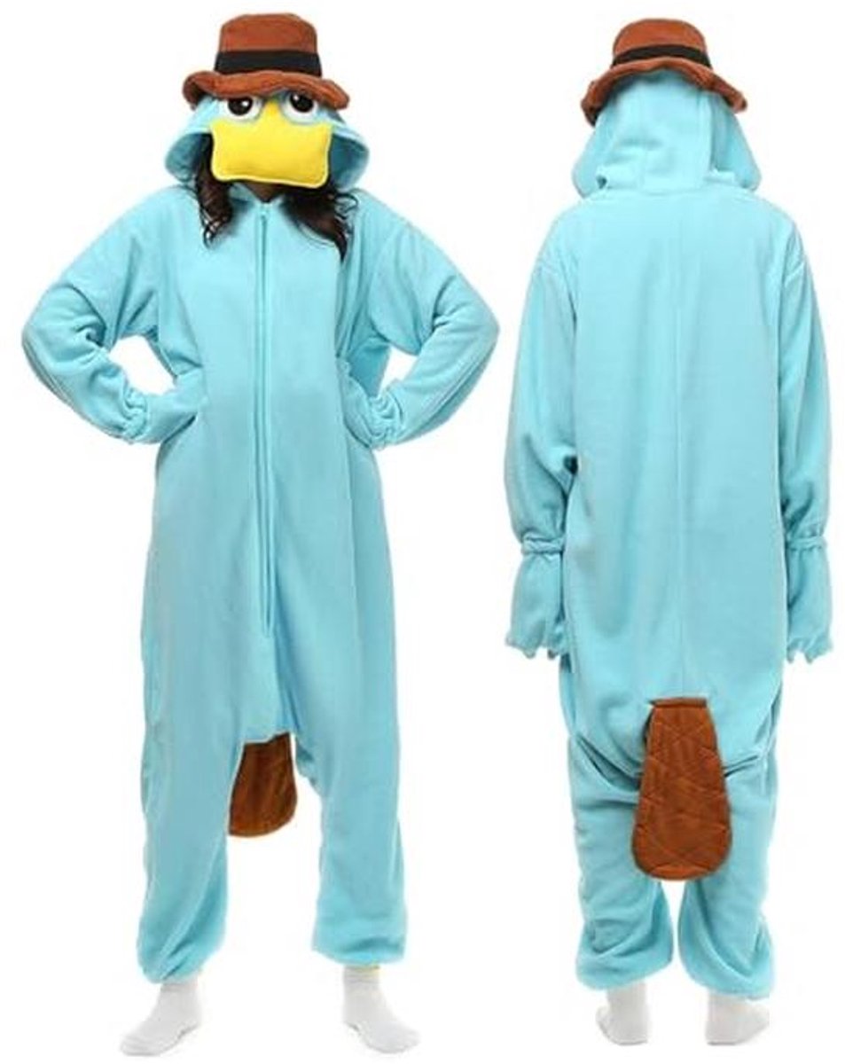 Volledige Bodysuit Dieren Kostuum voor Volwassenen - Carnaval en Halloween Pajama