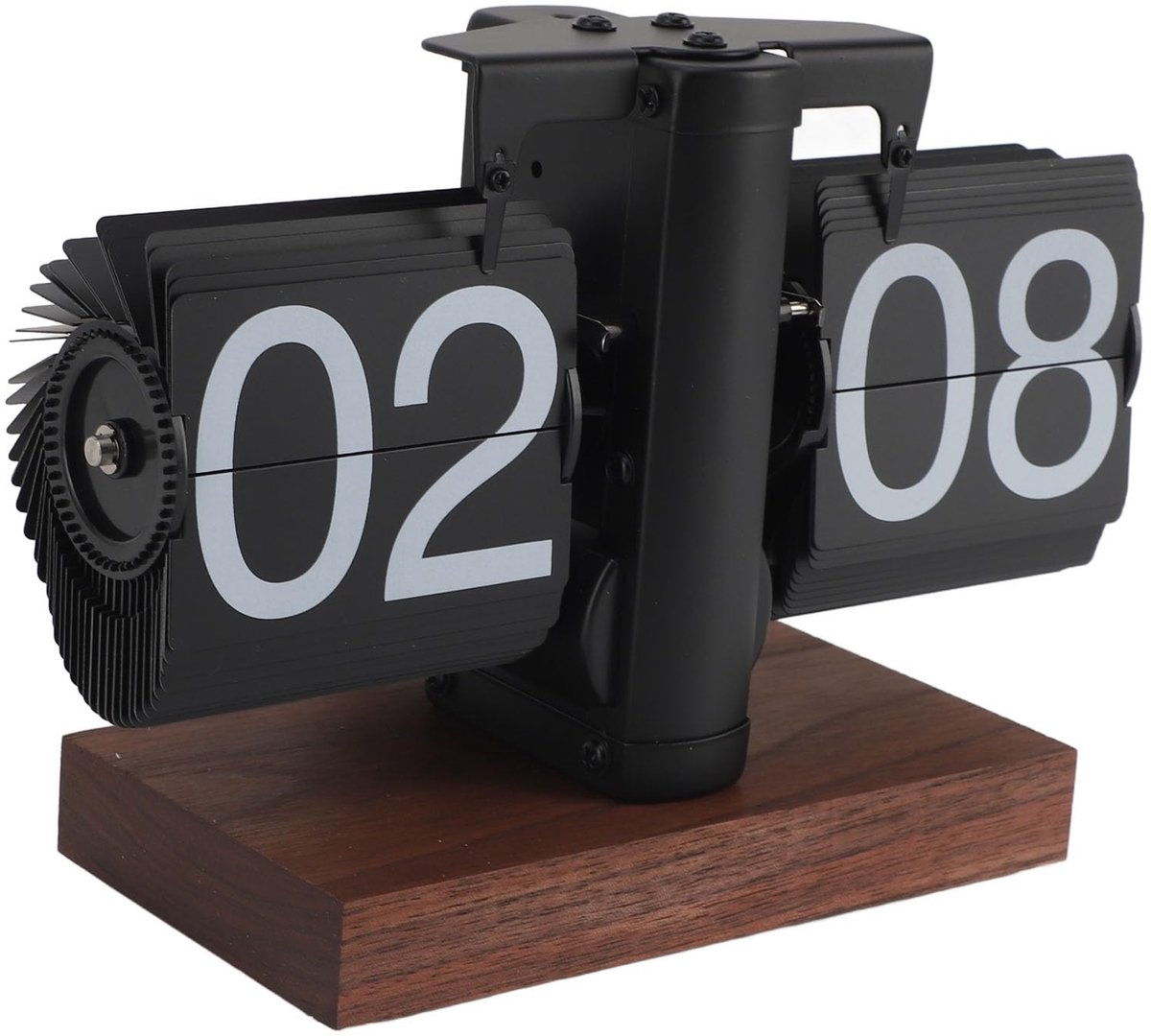Vintage 24-uurs bureauklok basis met verstelbare digitale batterij-aangedreven klok voor woonkamer kantoor