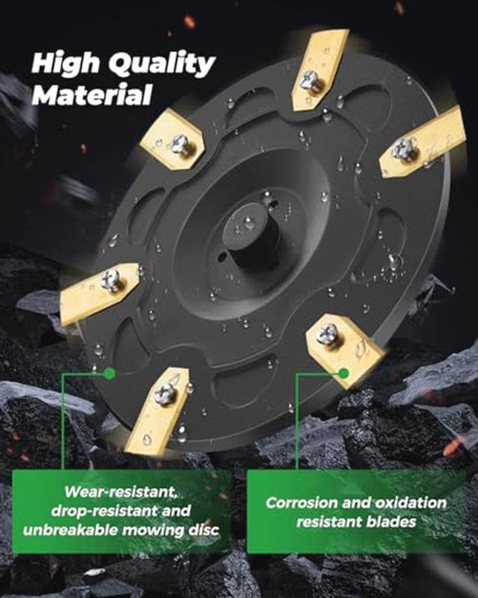 6-delige Robotmaaier Mes Schijf Set met 30 Vervangbladen - afbeelding 2