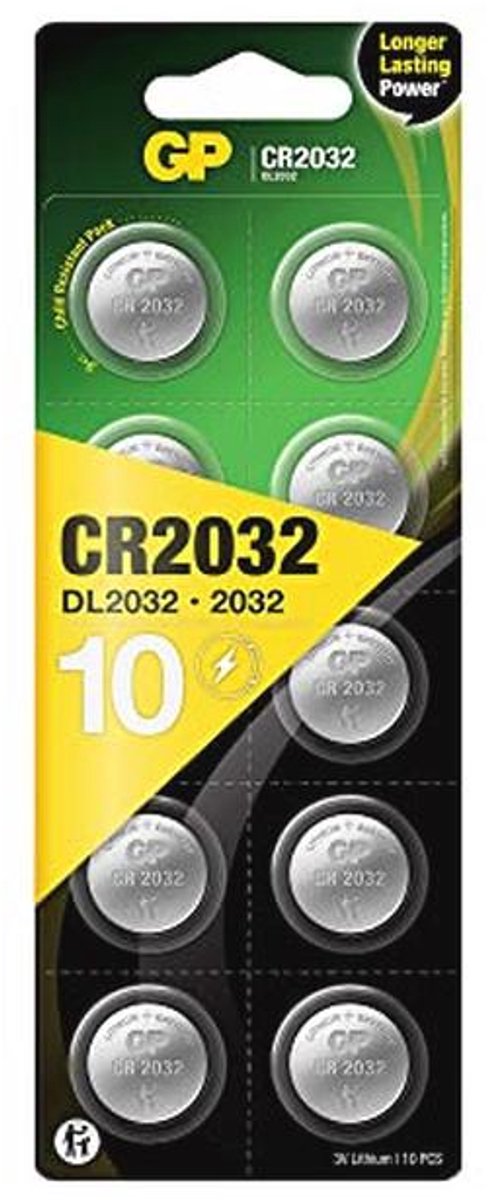 Lithium knoopcellen CR2032 3V - 10 Stuks - Knoopcelbatterijen voor Diverse Toepassingen