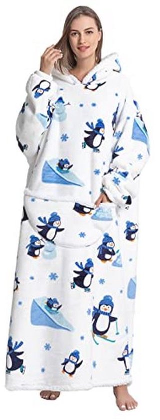 Oversized Deken Hoodie - Comfortabele Pluizige Fleece voor Volwassenen