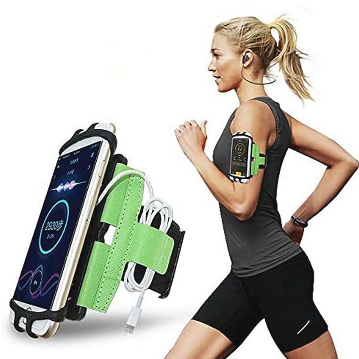 Universele Sportarmband voor Smartphones 4,0 - 7,0 Inch - Ideale Hardloopband voor Actieve Sporters