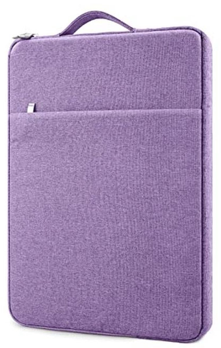 Laptophoes 14 inch met Handvat - Paars