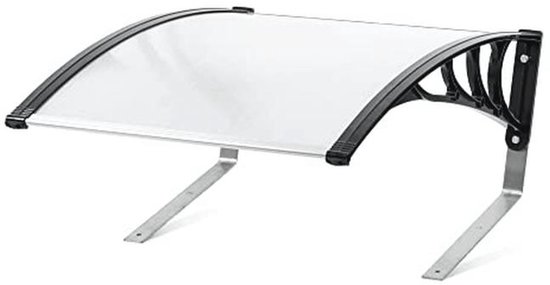 Garage voor robotmaaier met UV-bestendig polycarbonaat, roestvrij staal frame, afneembaar dak, 77x103x45,5 cm