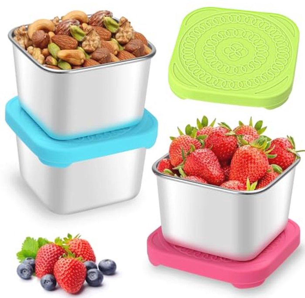 Kleine Lekvrije Voedsel Opslag Containers - Herbruikbare Snack Dozen voor Kinderen