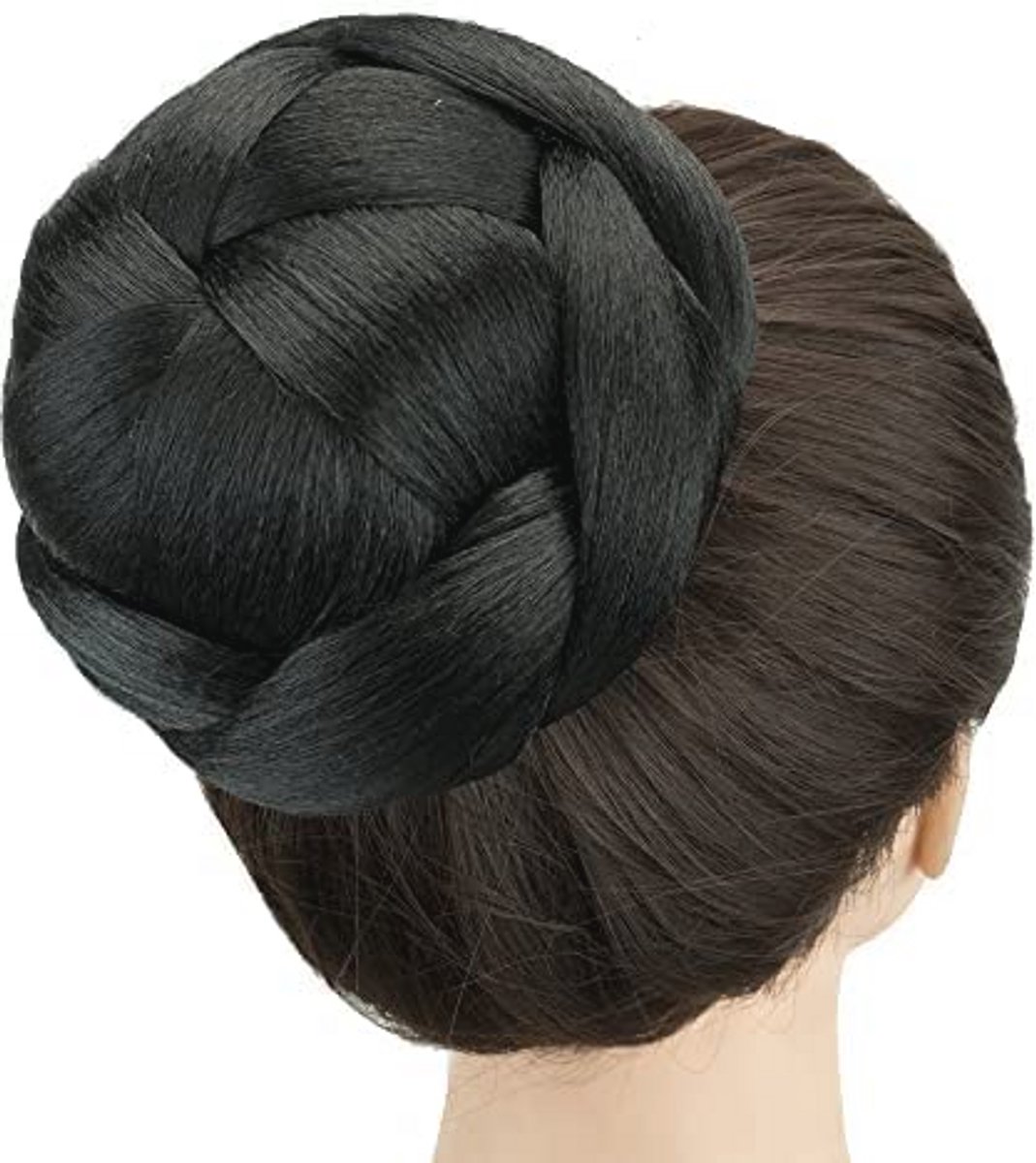 Grote Maat Gevlochten Chignon Haar Cover Donut Haarstukken voor Bruiloft en Feest