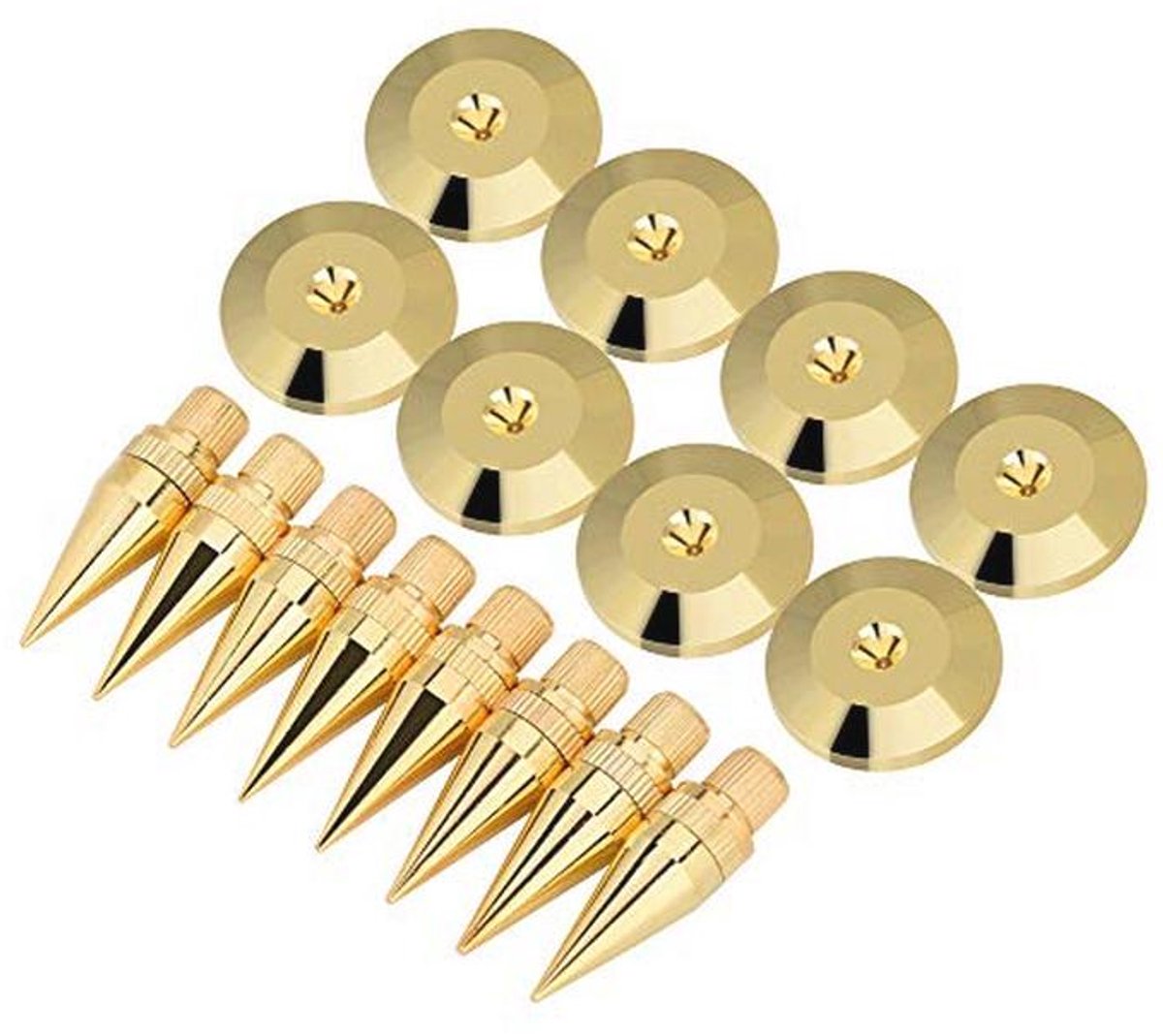 Speakerstands met Koper en Gouden Afwerking - 8 Paar