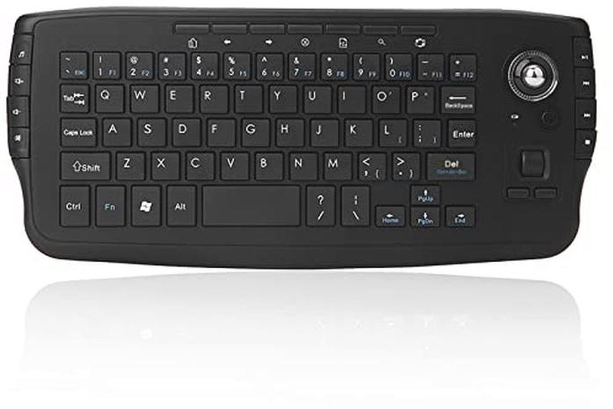 Draadloos 2,4 GHz Toetsenbord met Trackball Muis voor Android TV en PC