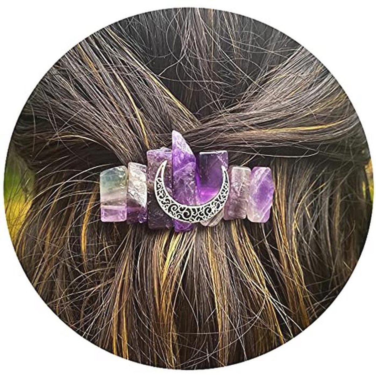 Haar Clip voor Lange Haar - Amethist Accessoire