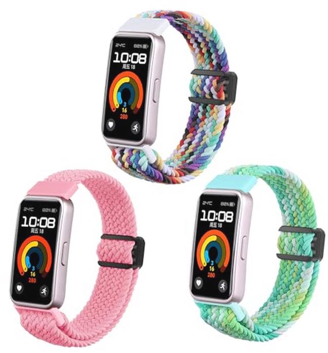 Zachte Elastische Nylon Sport Vervangband voor Smart Watches