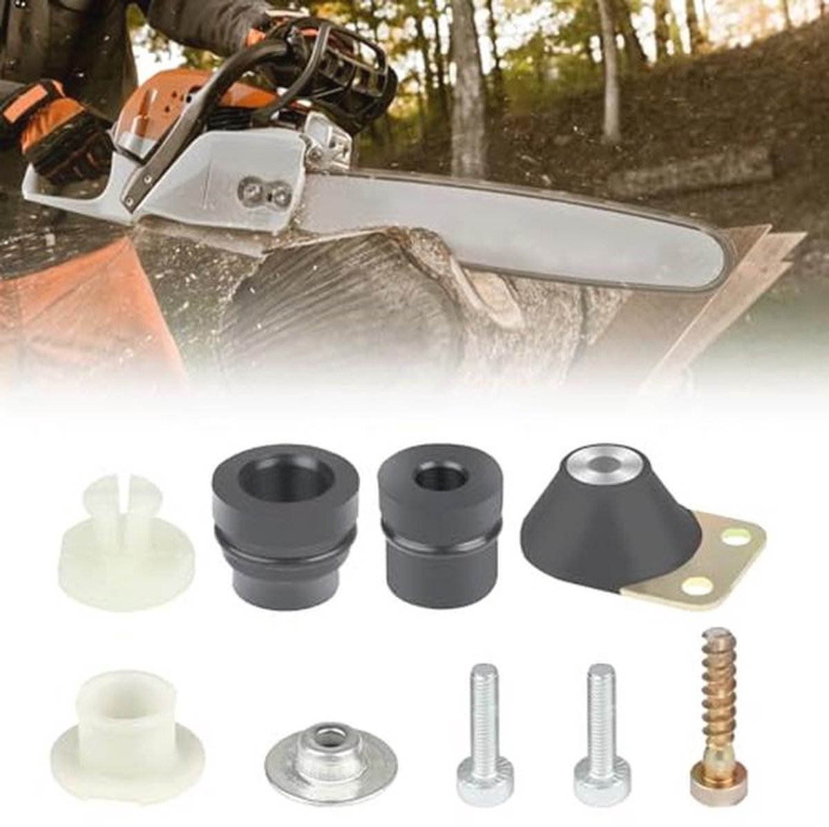 9 Stuks Trillingsdempers - Rubber Ringen voor Kettingzaag