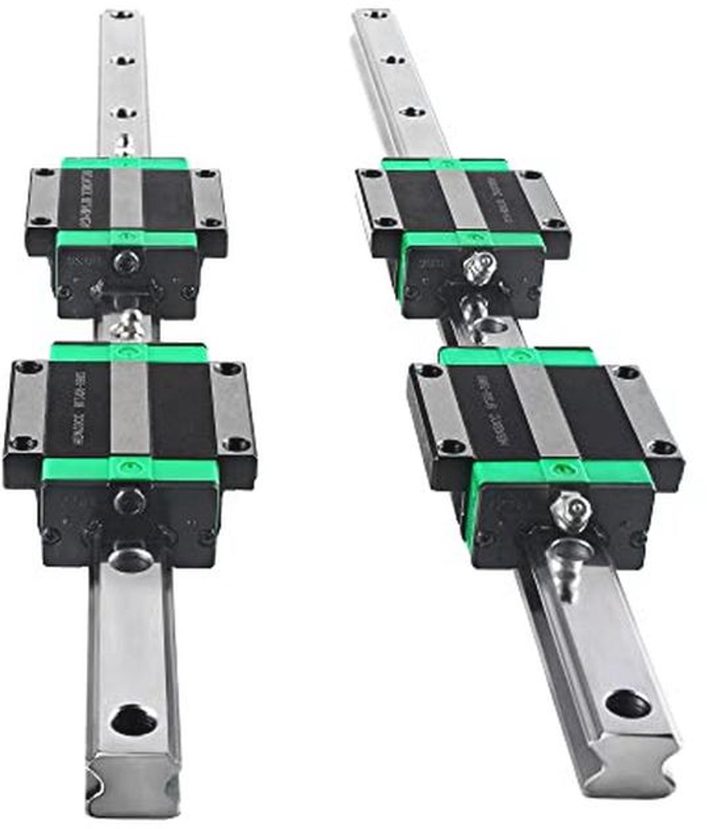 Lineaire geleiding 1000 mm met 4 HGW20CC glijblokken voor geautomatiseerde machines
