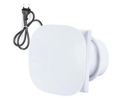 Stille Afvoerventilator 100 mm voor Badkamer en Toilet – 10 W, 95 m³/u, Raamventilator met Terugslagklep
