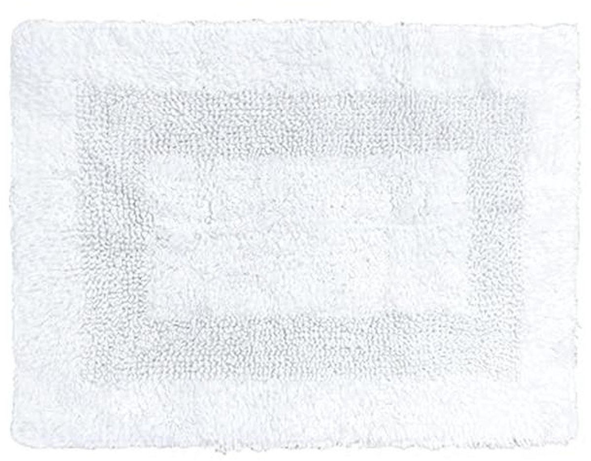 Omkeerbare Katoenen Badmat - Zachte, Absorberende en Sneldrogende Mat voor Badkamer - 47 x 61 cm