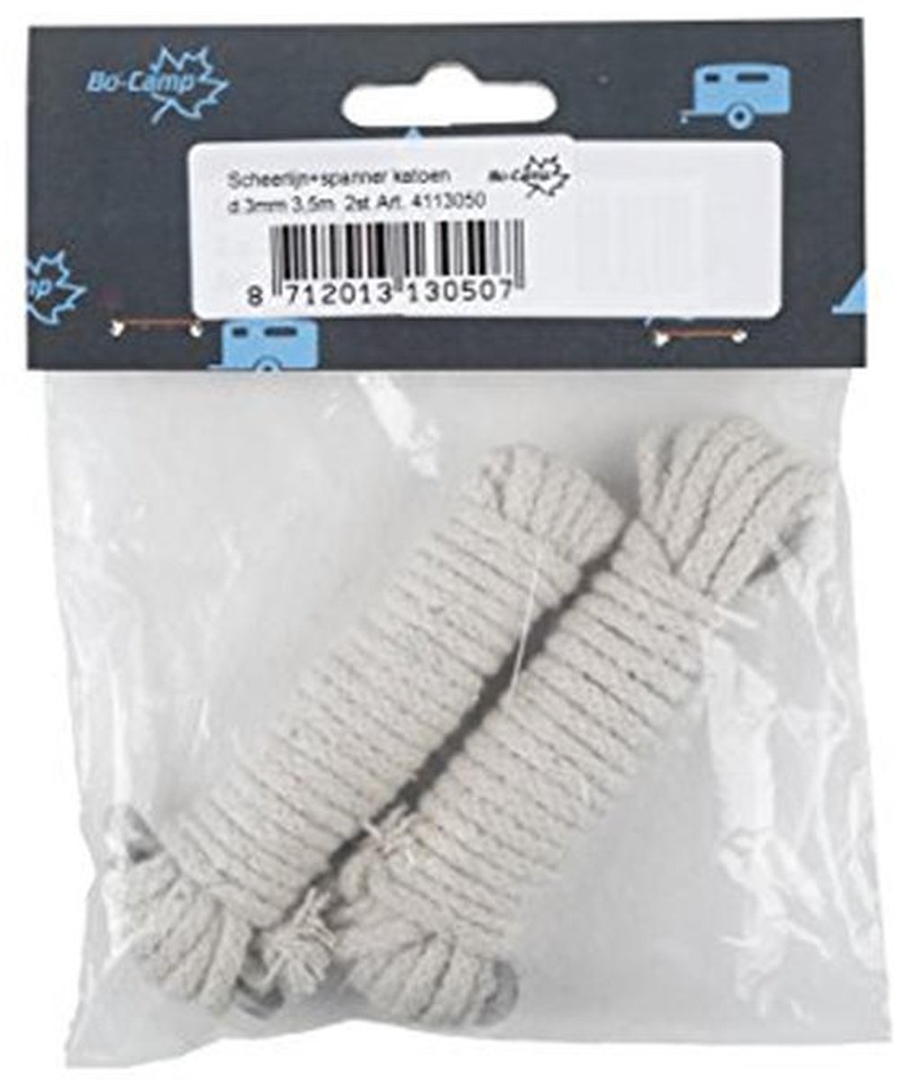 Tenttouw 3.5 M 3 mm - Beige - Perfect voor Kamperen