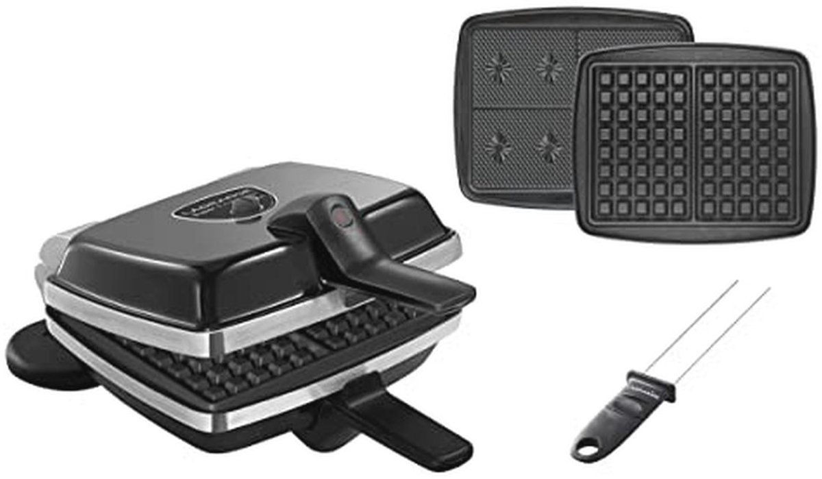 Wafelijzer met verwisselbare platen voor heerlijke wafels en meer