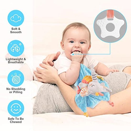 Zachte Babyknuffel en Multifunctionele Handdoek voor Pasgeborenen van Merkloos — afbeelding 3