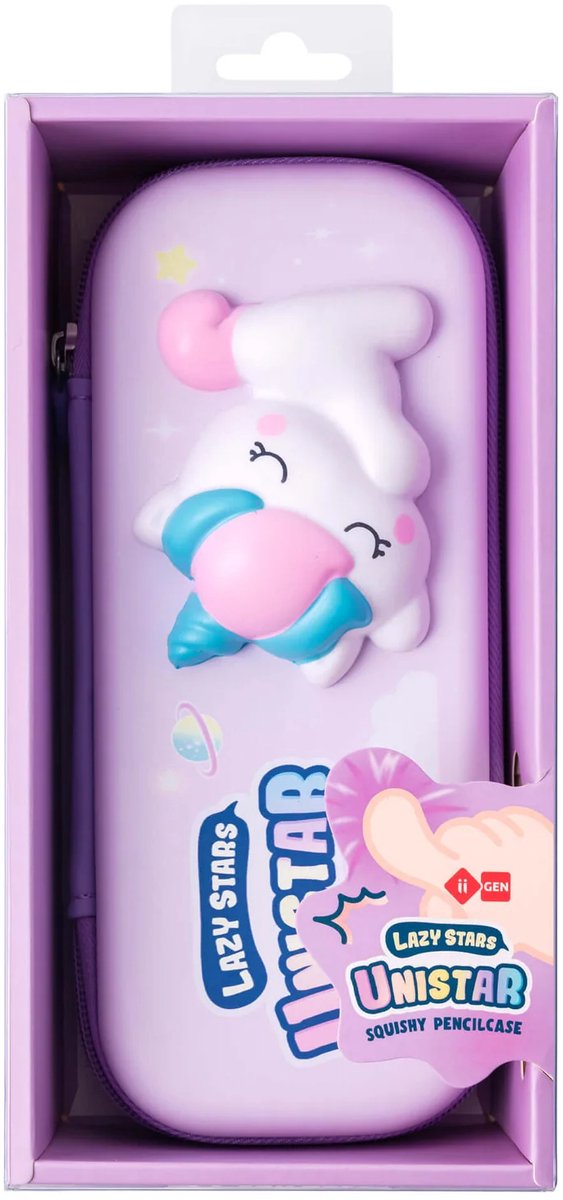 Lazy Stars - Etui - Pennenzak - Squishy unistar
