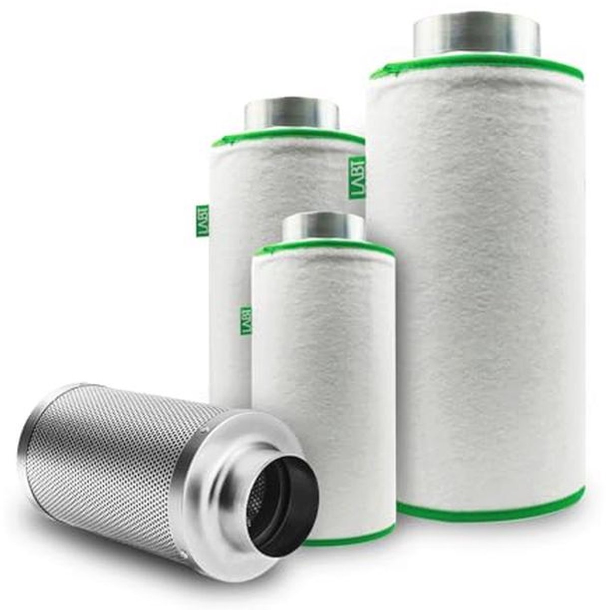 Luchtfilter flens 100 mm voor luchtreiniger - 180 m³/h luchtverplaatsing, actieve kool- en geurfilter voor gastronomie en plantenkweek