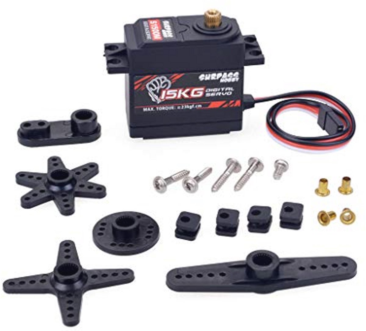 Digitale Servo met Metalen Versnellingsbak voor hoge snelheid Auto's 1:8 1:10