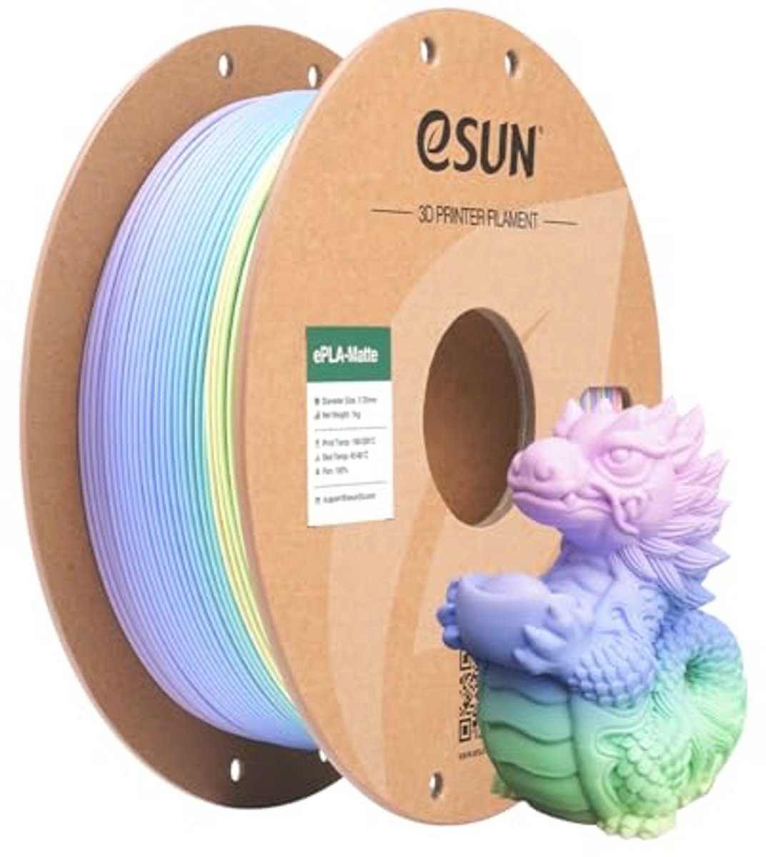 Mat PLA Filament 1.75mm voor 3D Printers - Nauwkeurige maat en hoge kwaliteit (1KG)