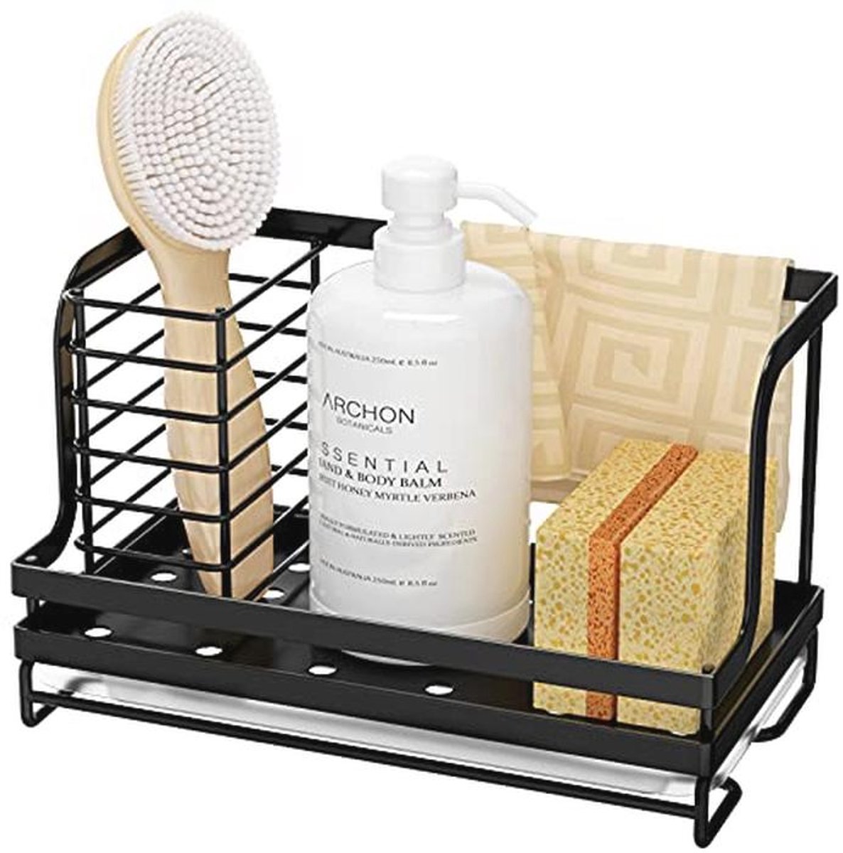 Multifunctionele Spoelbak Organizer - Antislip en Vochtbestendig Roestvrijstalen Caddy
