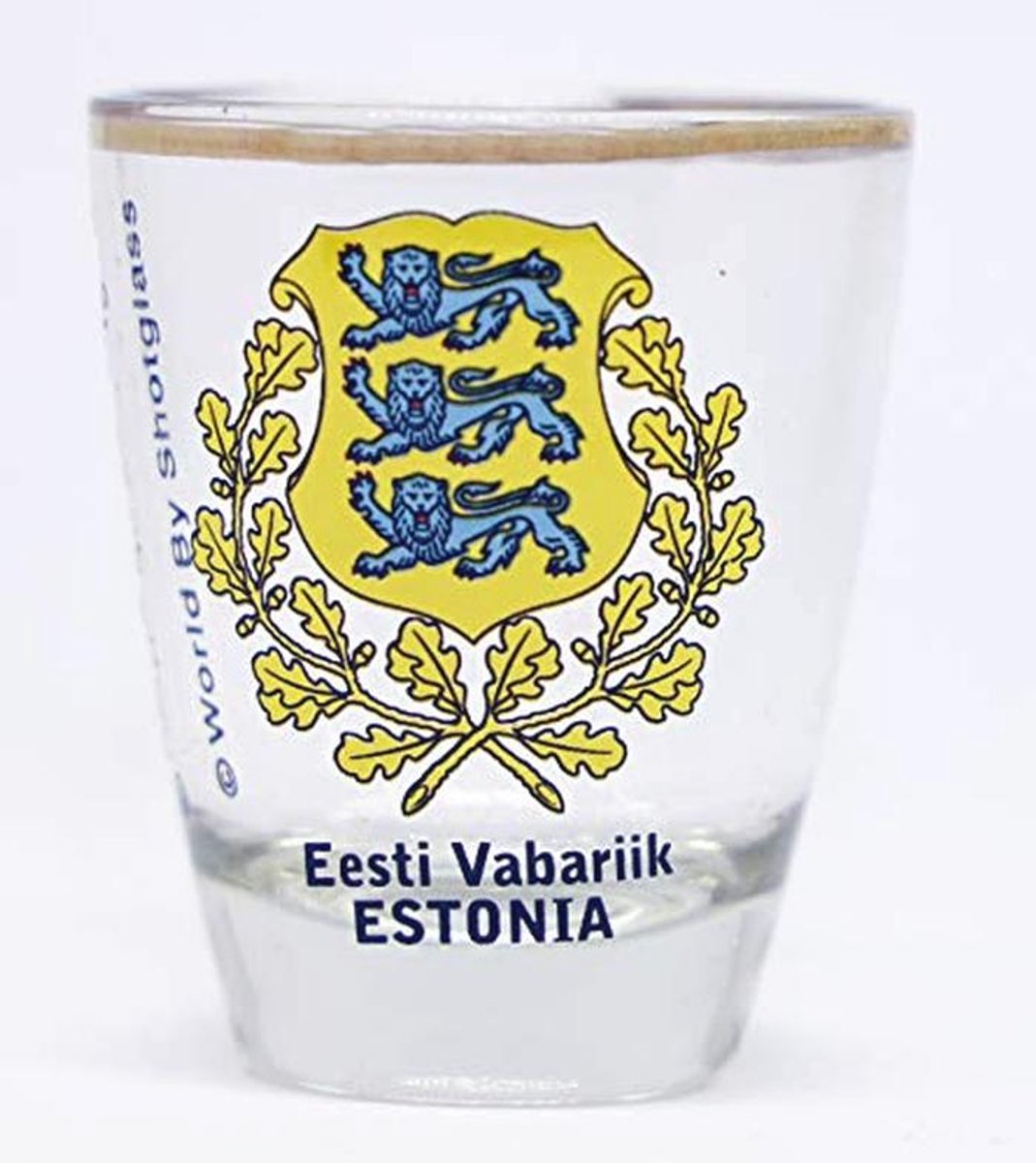 Unieke Verzamelsouvenir Shotglas uit Estland
