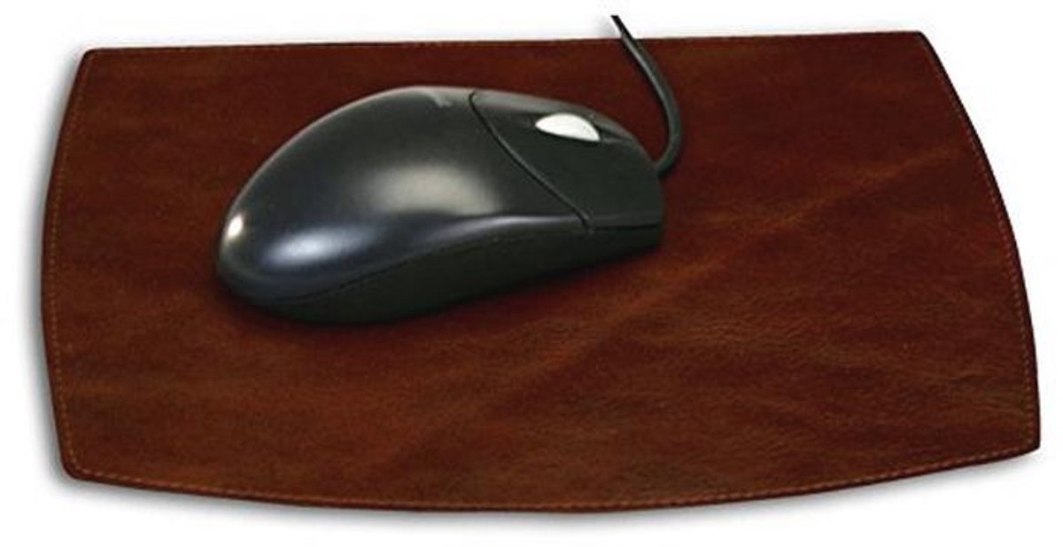 Leren muismat in mokka kleur voor optimale prestaties