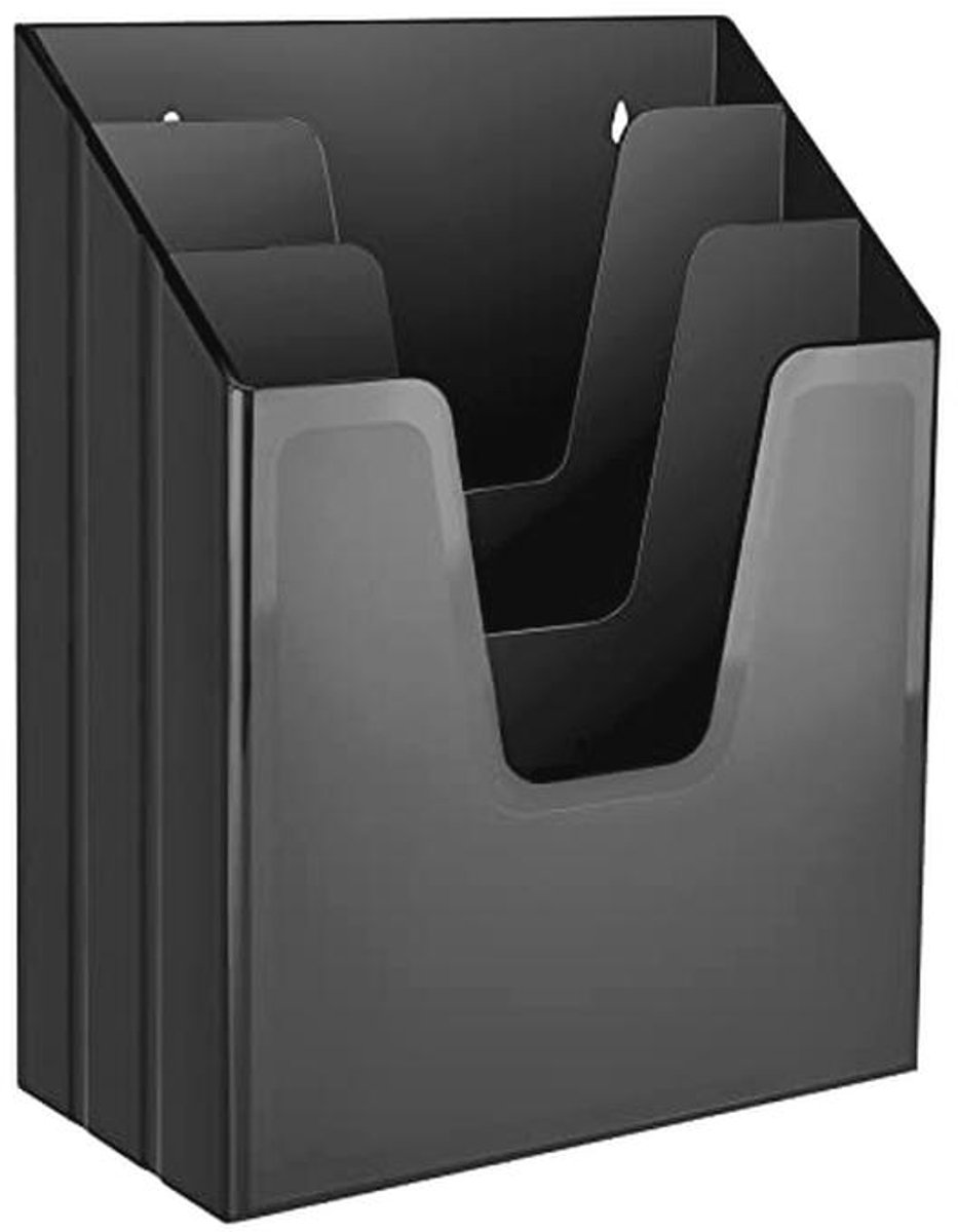 Organisator voor Documenten met 3 Vakken - Verticaal Bureau Organizer