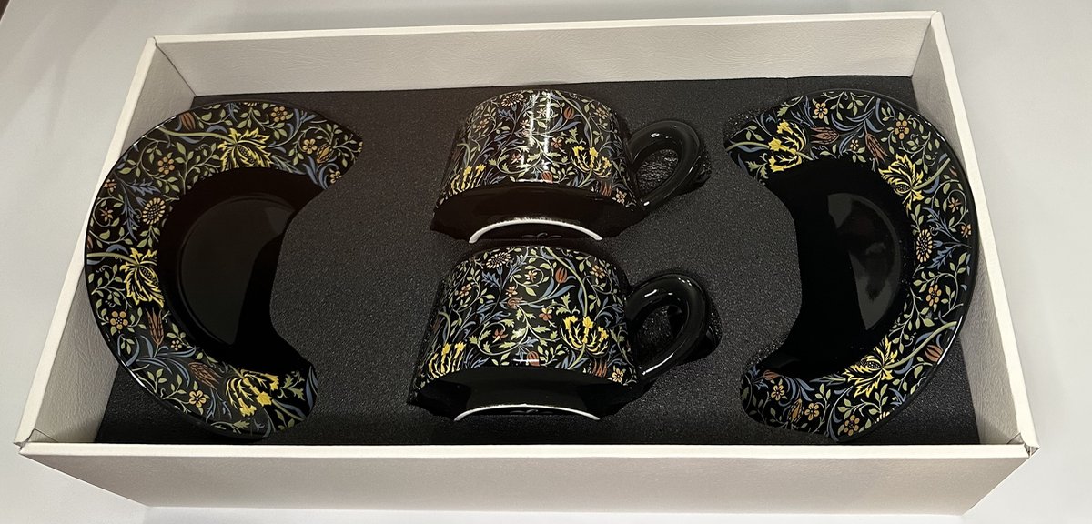 Ceramische Kop & Schotel Set (4-delig) – 350 ml - Handgemaakt & Luxe Cadeau Set