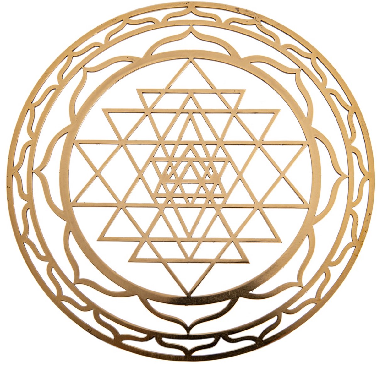 Shri Yantra van messing 15 cm