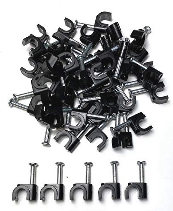 APKOL 50 stuks kabelbinders en kabelclips met kleefhouder APKOL 50 stuks kabelbinders en kabelclips met kleefhouder