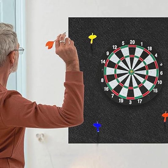 Dartboard Muurbescherming - Zelfklevende Vilt Rand voor Dartbord - Wandbescherming voor Dartspellen van Merkloos — afbeelding 3