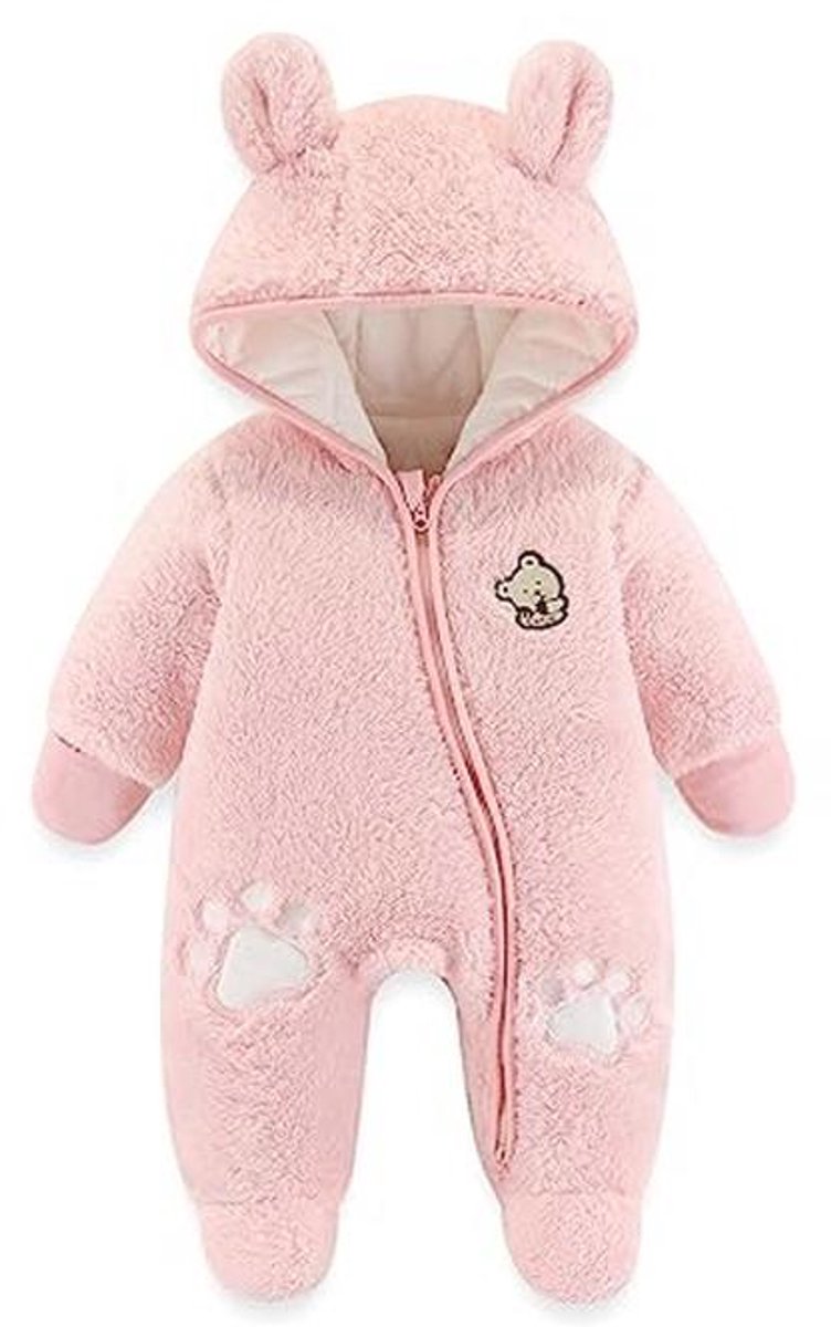 Warm baby sneeuwpak met capuchon voor 0-12 maanden