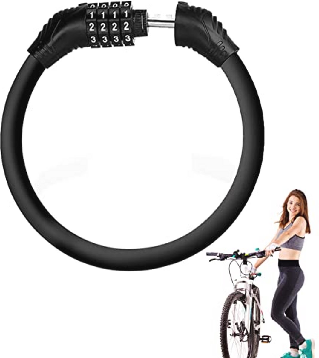 Cijfercode Fietsslot - Combinatieslot voor Fiets en Motorfiets