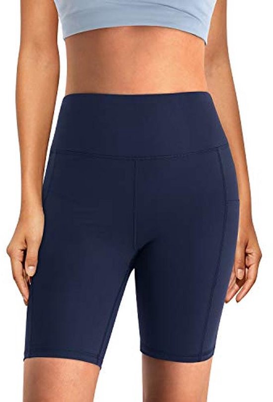 Hoge Taille Yoga Shorts voor Dames - Ademend en Comfortabel met Zakken — afbeelding 3