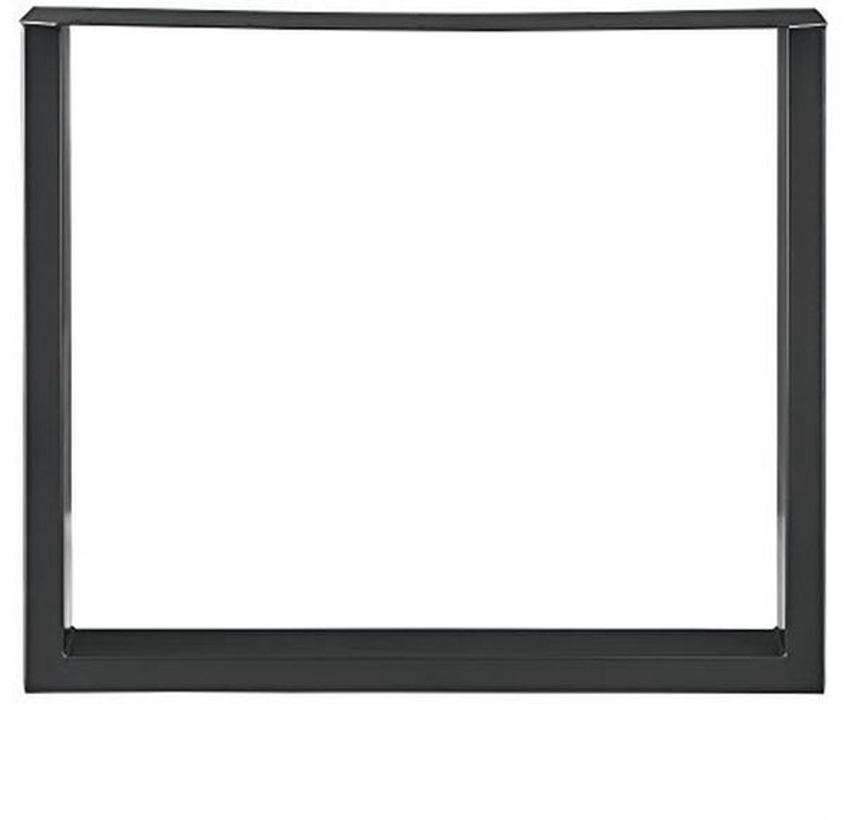 Stalen tafelpoot set van 2 - 80x72 cm - Zwart