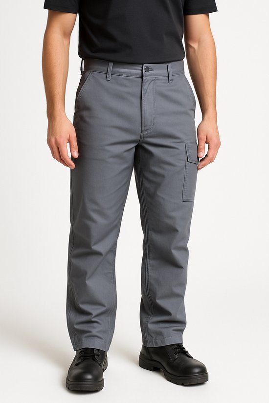 Pantalon de travail Snickers Workwear – Service Line Trousers 3713 – Taille 42 – Couleur Grey-1800 – Pantalon de service léger et confortable avec poches multifonctionnelles – Mélange polyester/coton durable pour un usage professionnel quotidien