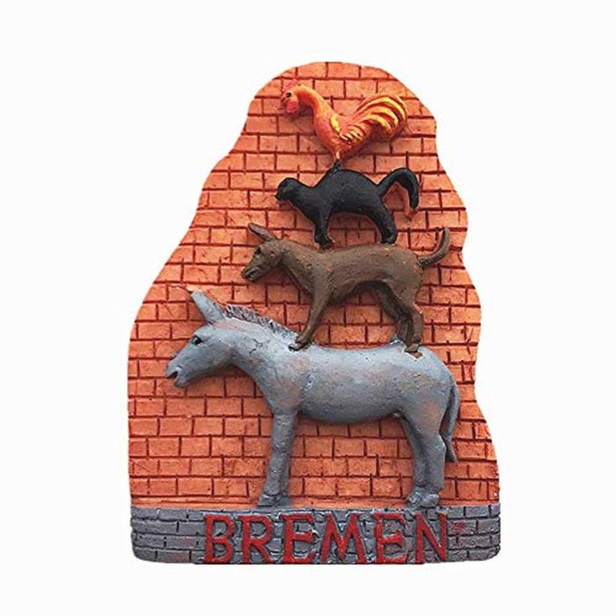 3D Koelkast Magneet Souvenir Decoratie voor Bremen, Duitsland - Magnetische Sticker