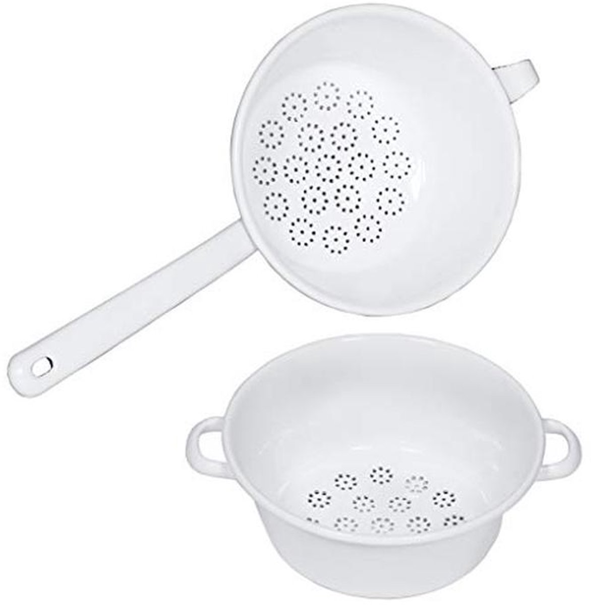 Zeefset 2-delig met passeerzeef en groentezeef - 18 cm en 26 cm