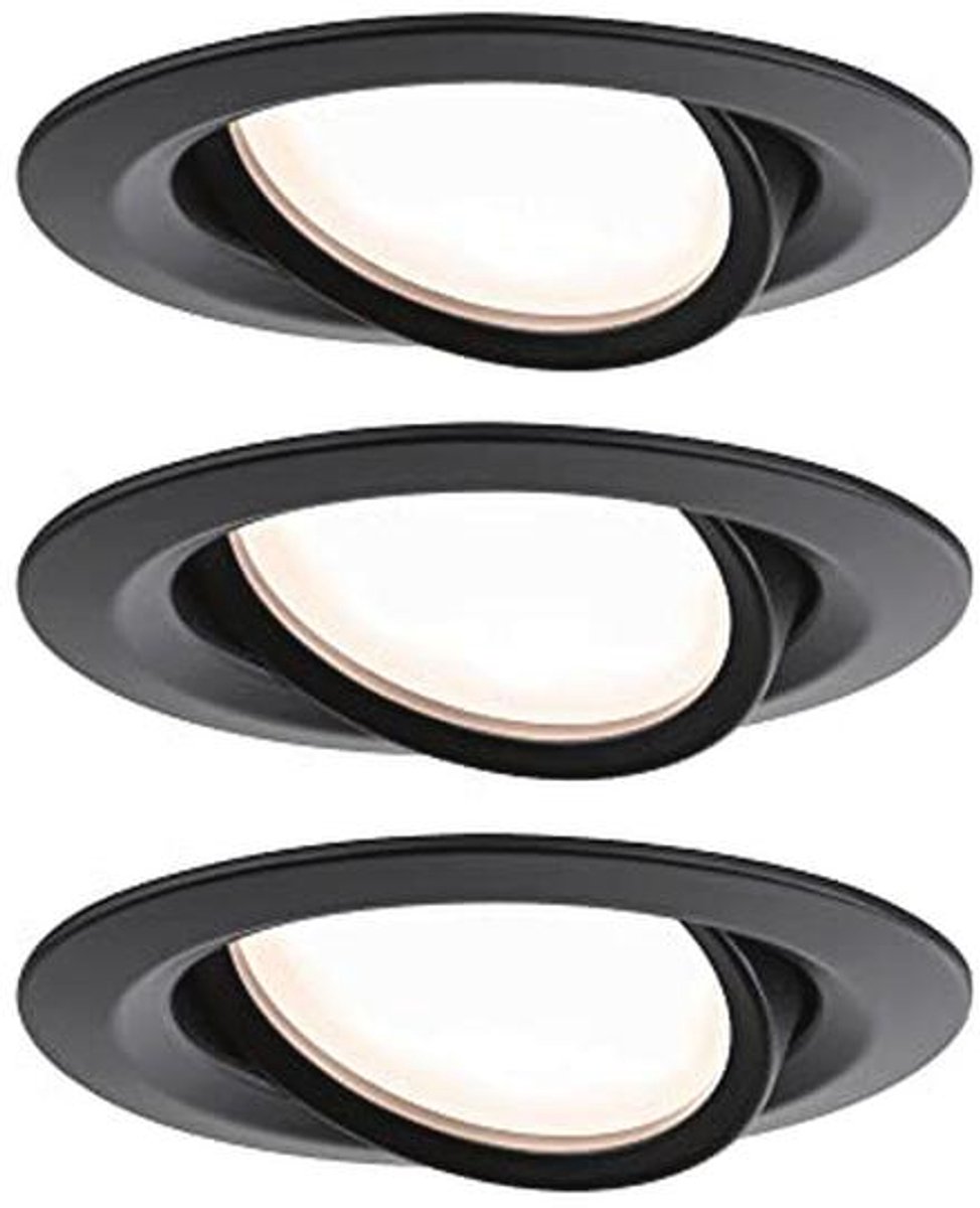 Inbouwlamp LED Rond 84mm met Dimbare Coin Basisset en 3x6W 2700K