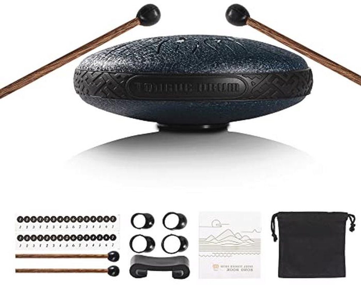 Tongtrommel 11 noten, 15 cm - Percussie Instrument voor Meditatie en Muzikaal Onderwijs