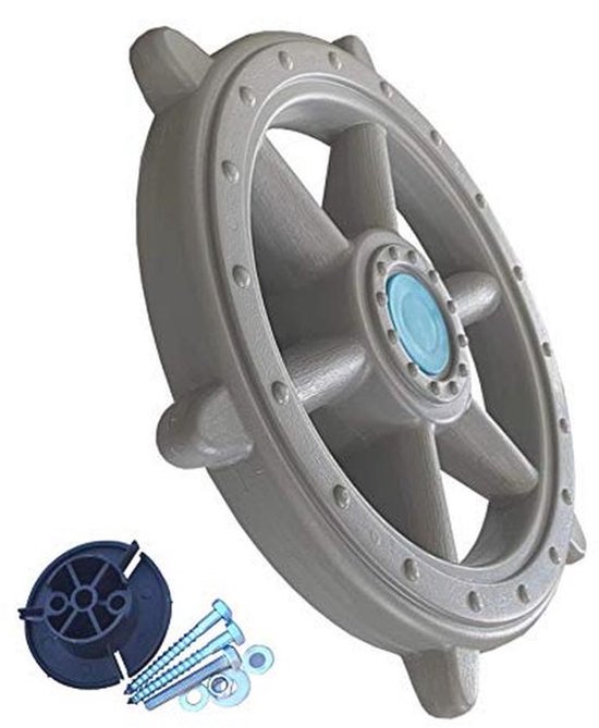 Pirate Steering Wheel for Climbing Towers - 48 cm Grey — afbeelding 4