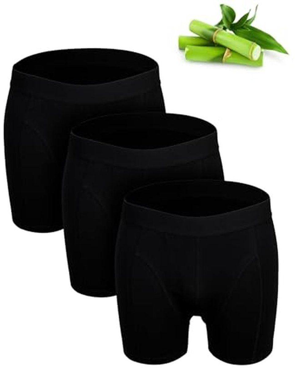 Bamboo Boxershorts - Set van 3 Zachte en Ademend Ondergoed voor Heren
