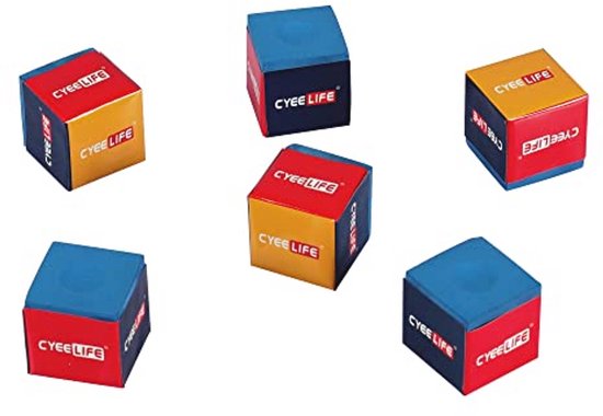 Biljartkrijt Blauw - 6 Stuks - Krijt voor Biljartkeu - Pooltafel Accessoires voor Biljart en Pool — afbeelding 5
