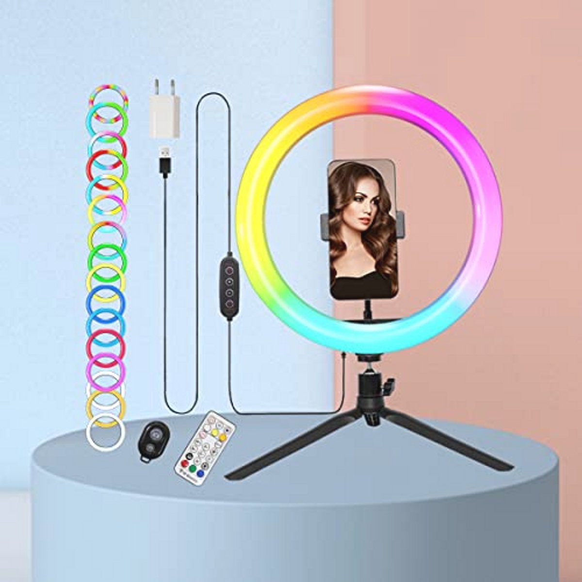 Ringlamp met statief, 29,5 cm, voor make-up en videoconferenties