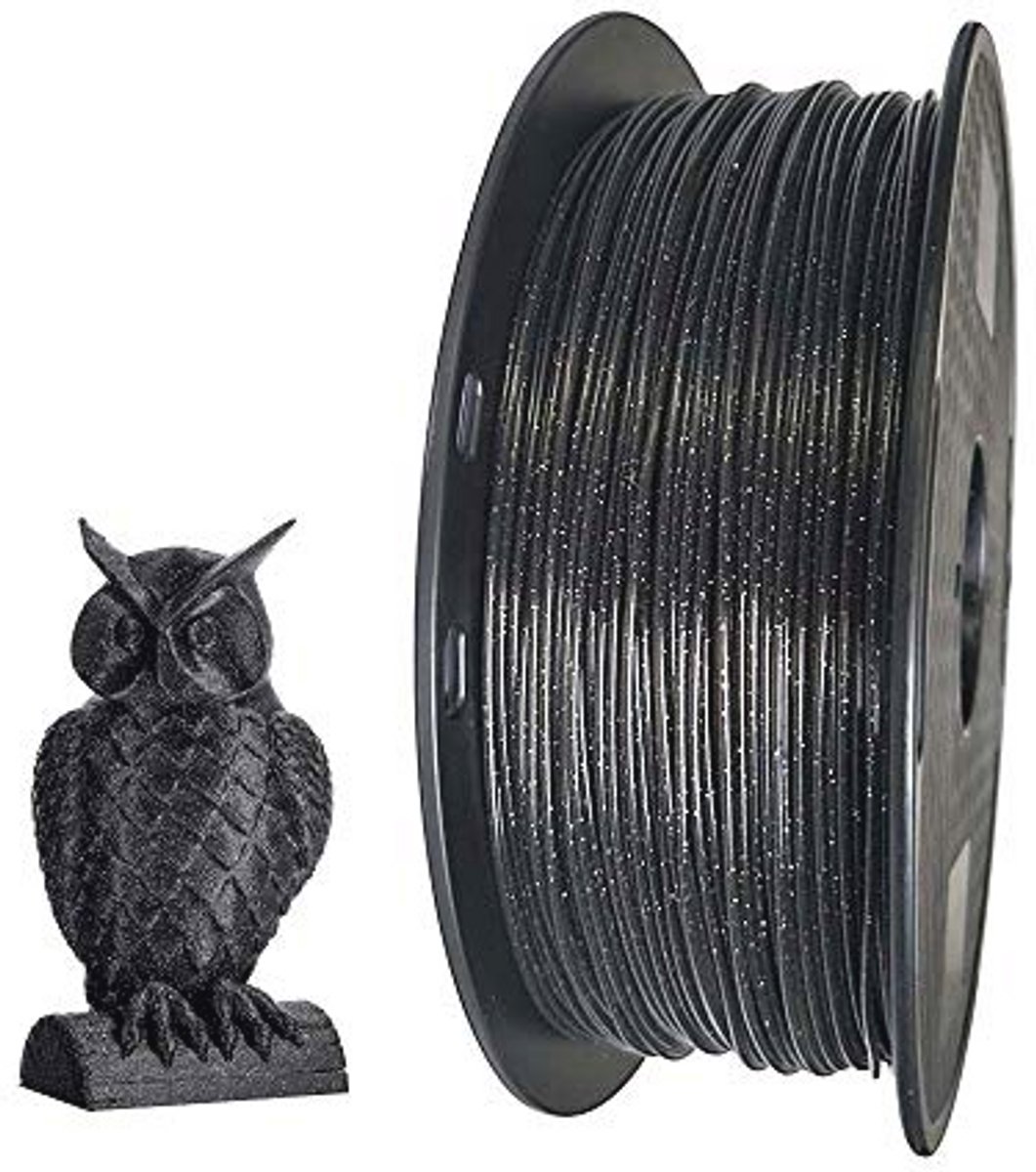 3D Printer PLA Filament 1,75 mm 1 KG - Marmer Zwart voor 3D Printing